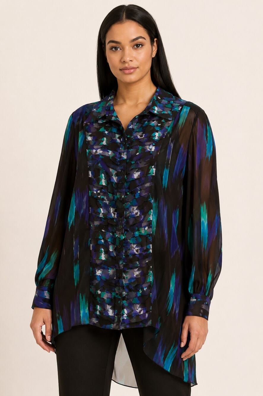 Kirna Zabete x Target Abstract Print High-Low Blouse NWT – Size Small